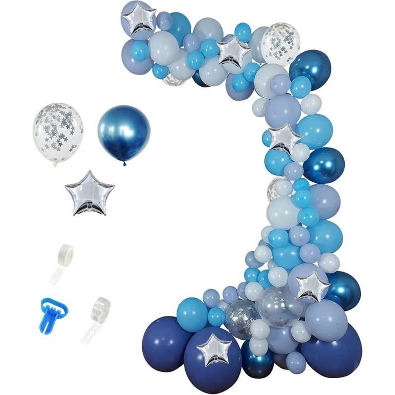 Balloon Arch Kit - Blue Set (SP), 116+ pcs, 16ft