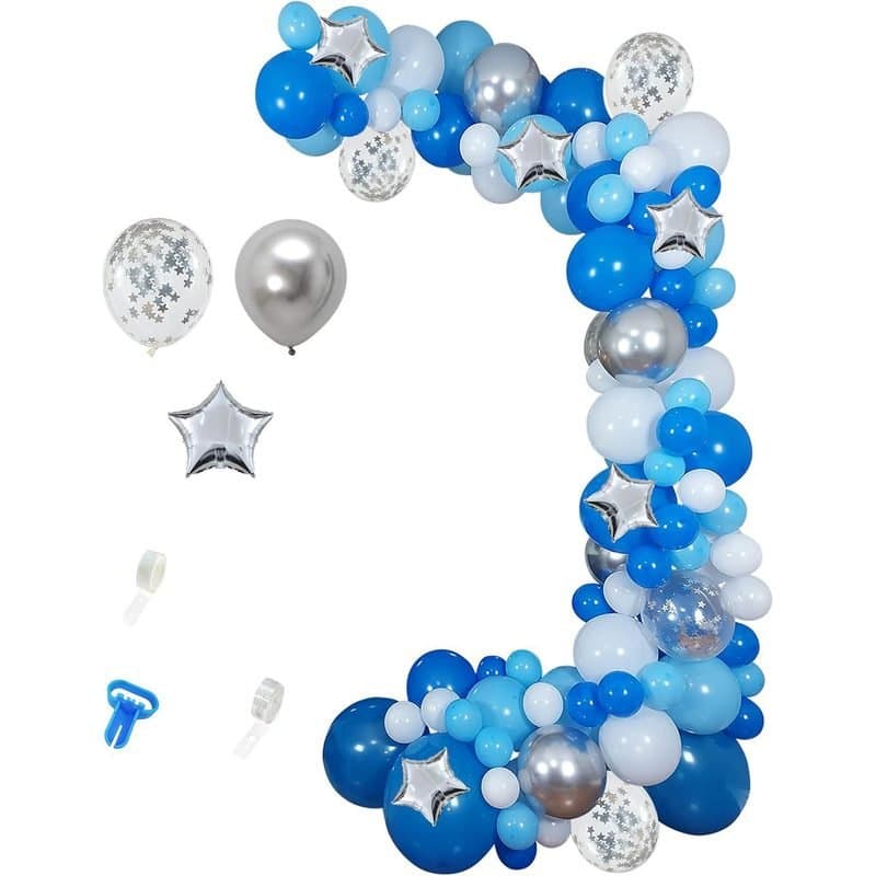Balloon Arch Kit - Blue (WF) Set, 116+ pcs, 16ft