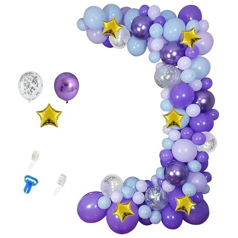 Balloon Arch Kit - Purple Set, 116+ pcs, 16ft