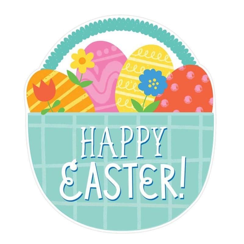 Banner - "Happy Easter!" Egg Cutout, 10"x8.5"