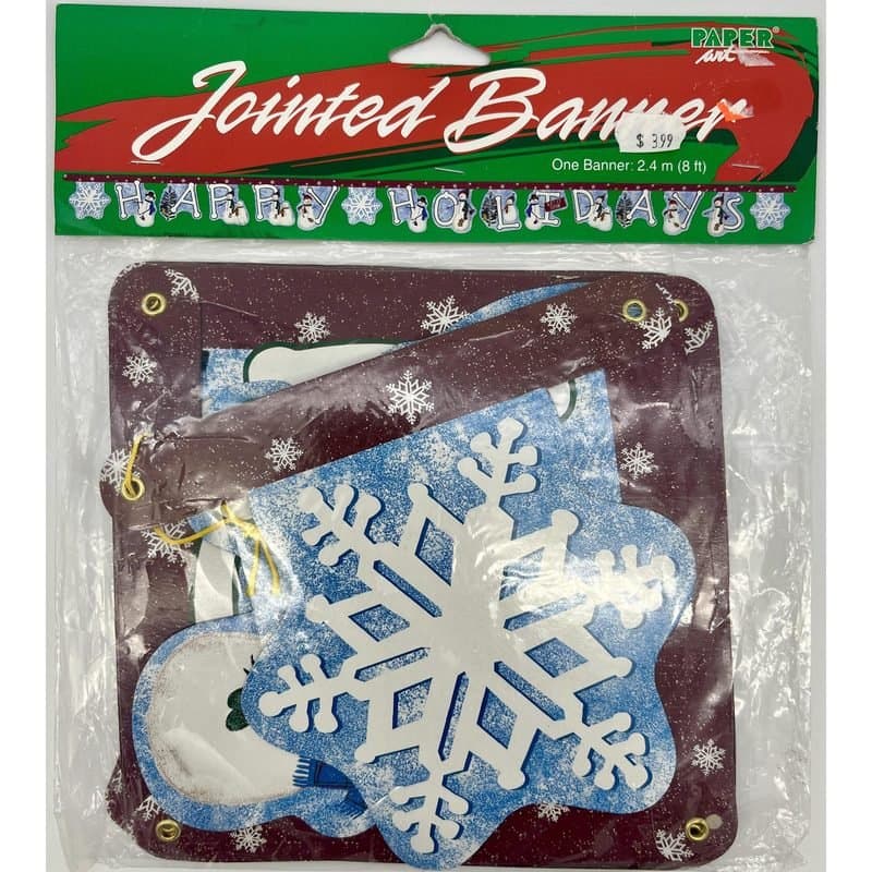 Banner - " Happy Holidays" Jointed Banner, 1 set, 8ft