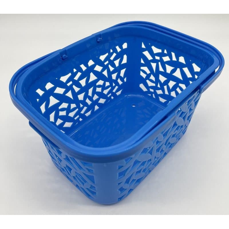 Basket - Plastic Basket, 5.5"x8"x4.5" - Blue
