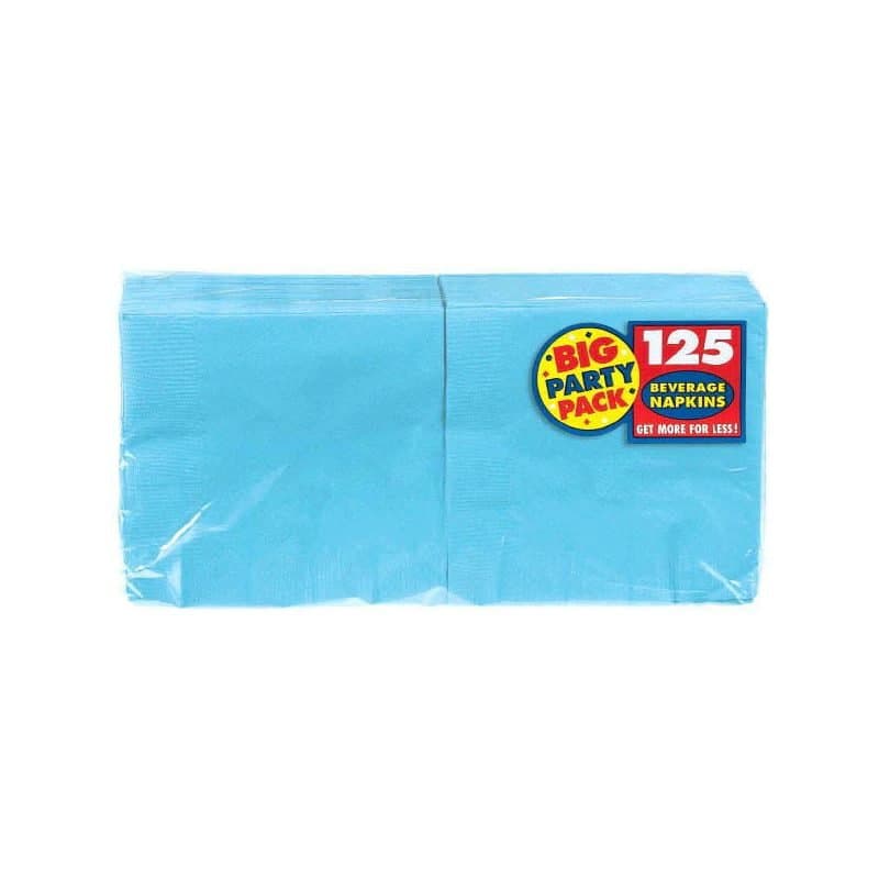 Beverage Napkins - Caribbean Blue 125ct