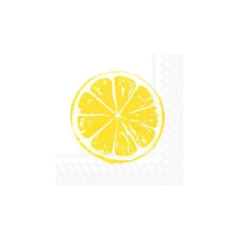 Beverage Napkins Lemon Bar- 20 Ct
