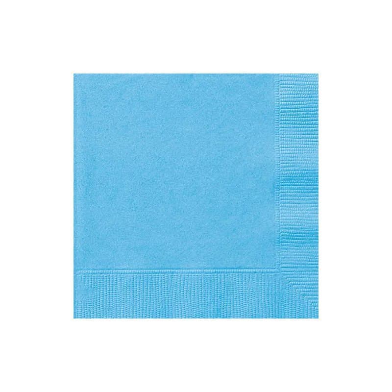 Beverage Napkins Powder Blue 20ct.