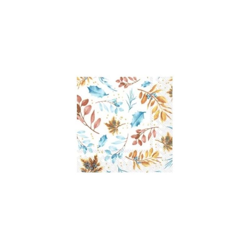Warm Winter Leaves Beverage Napkins, 20 Pack