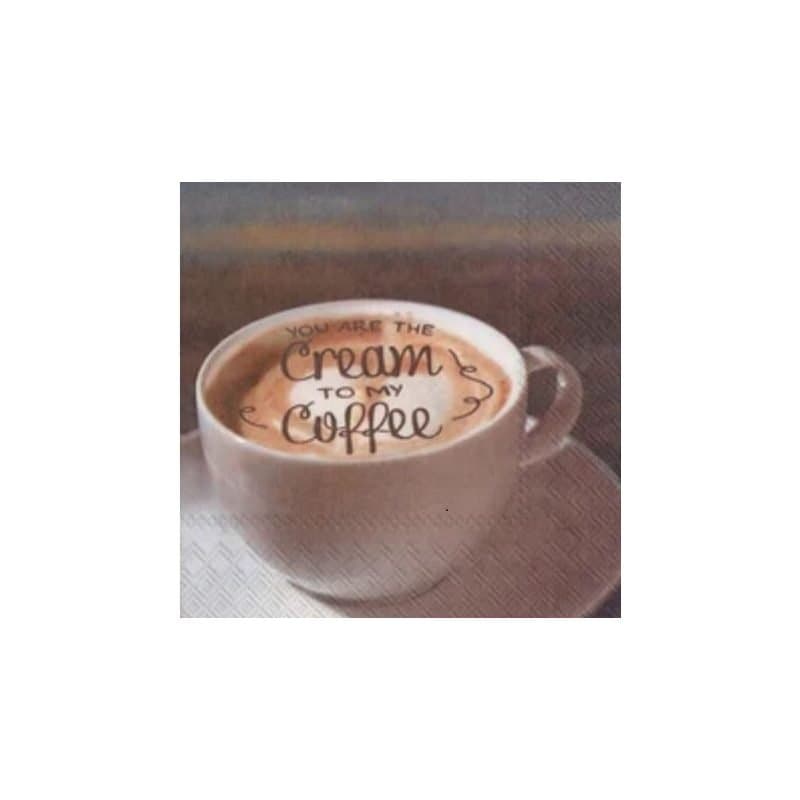 Cream To My Coffee Beverage Napkins, 16 Pack