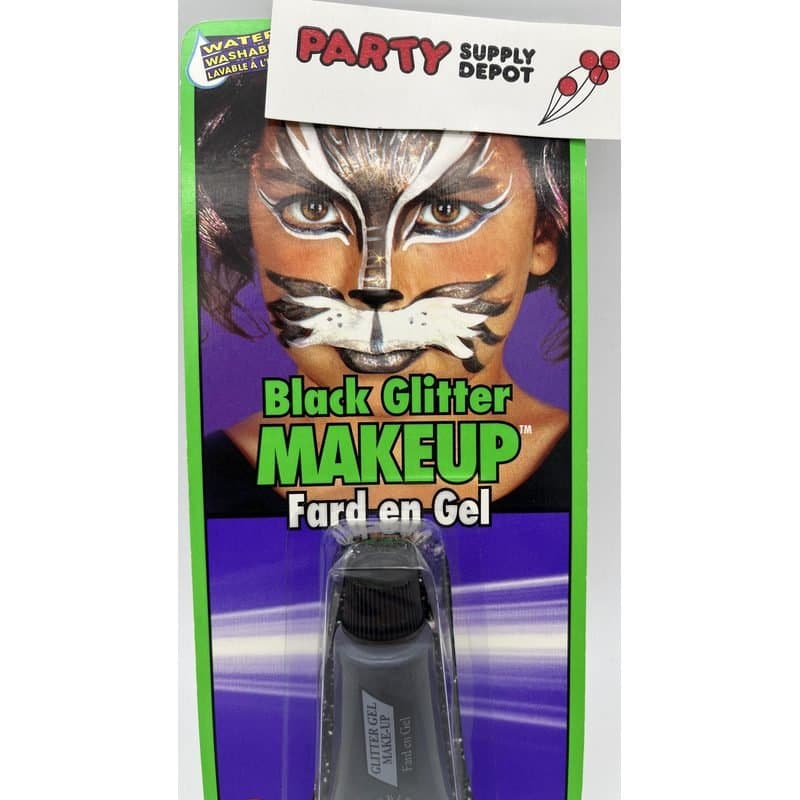 Black Glitter Makeup