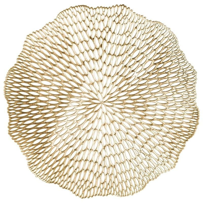 Bloom Pressed Vinyl Placemat - Gold