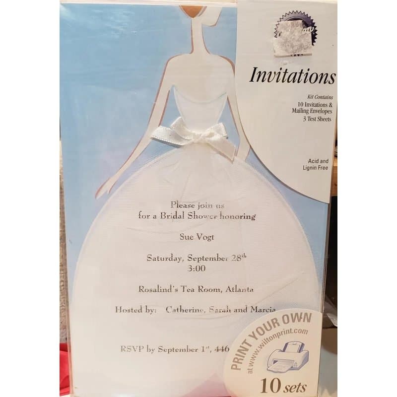 Bridal Shower Design Your Own Invitations 10ct