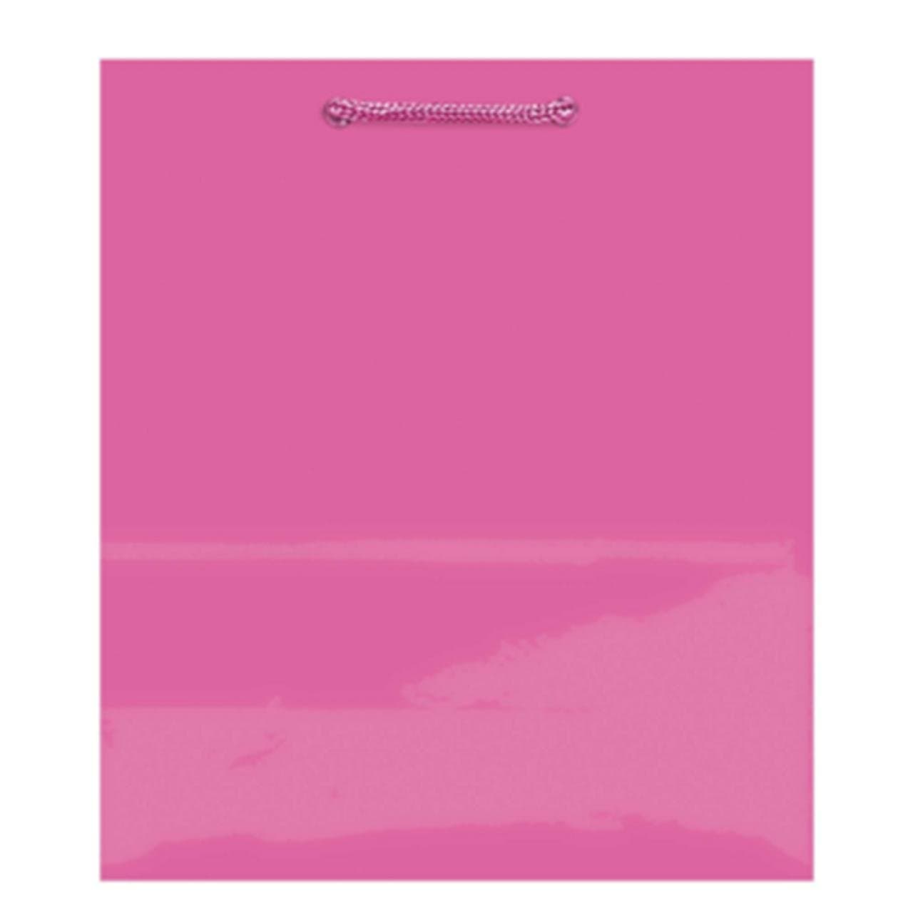 Bag Glossy Med Bright Pink