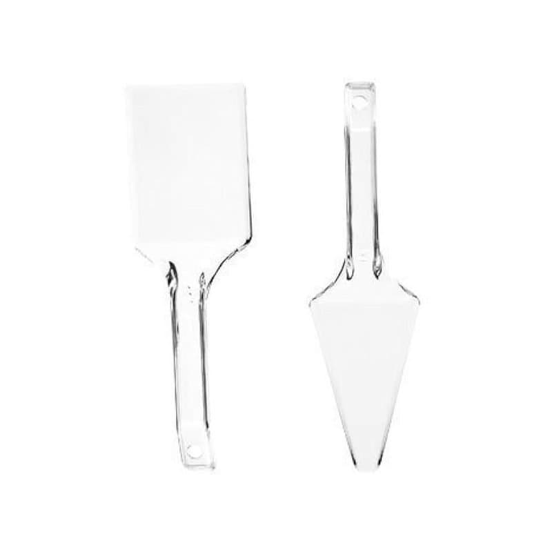Cake Server Set - 2 Piece, Clear Plastic