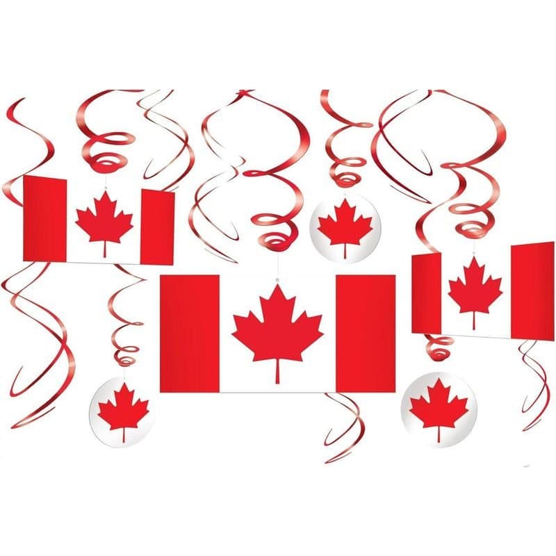 Canada Swirl Decoration 12ct