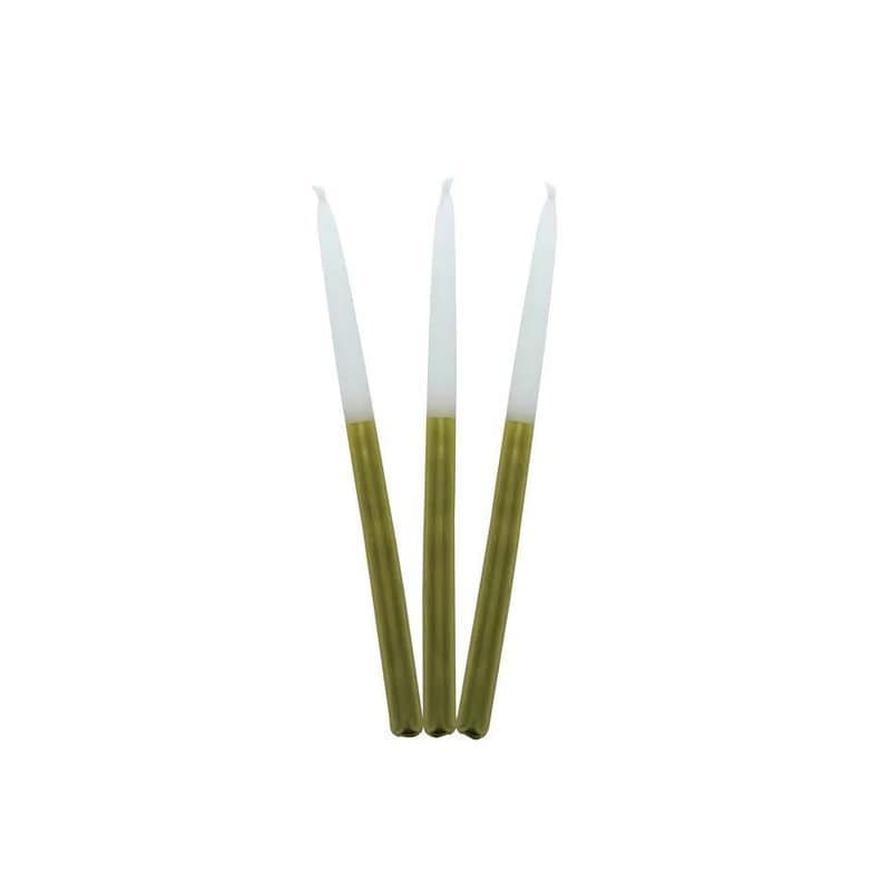 Candle - Chanukah Celebration, Gold/White, 45ct , 5.5" x 0.4"