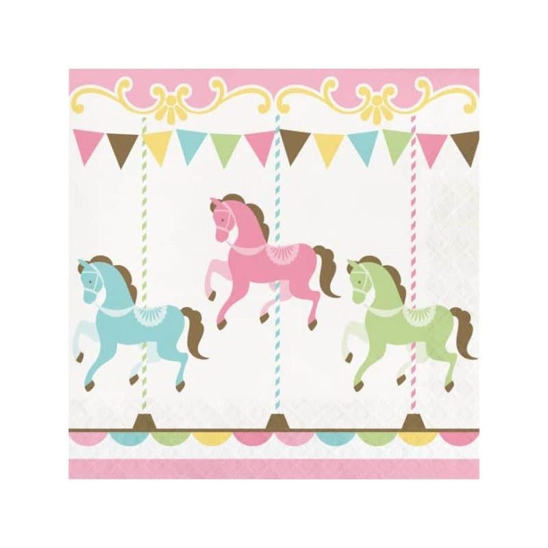 Carousel Lunch Napkins 16ct
