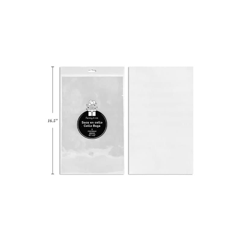 Cello Bag - Clear Cello Bags, 10" ×15", 5ct