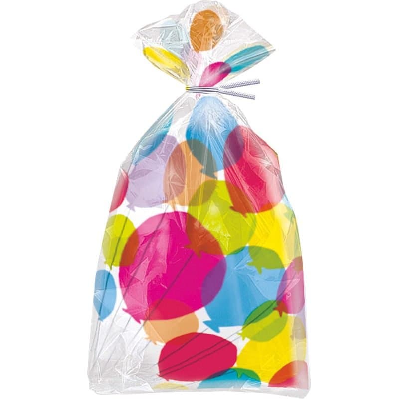 Cello Bag - Happy Birthday with Balloons 20ct