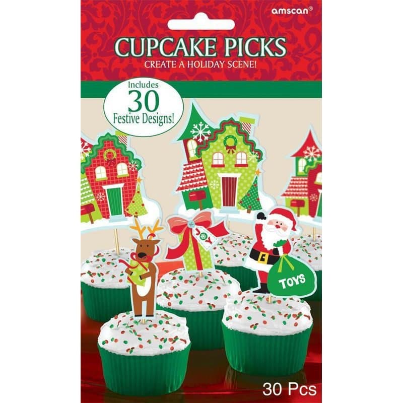 Christmas Cupcake Picks