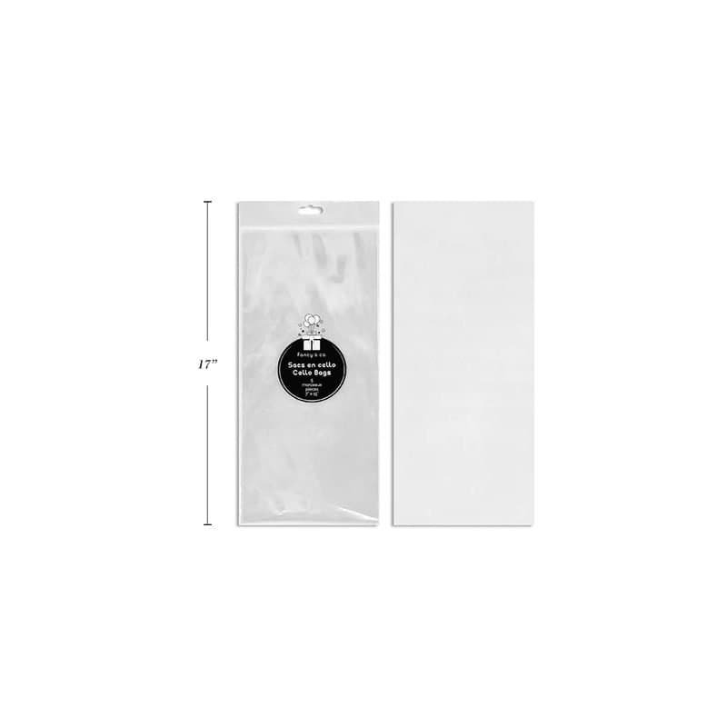 Clear Cello Bags 7"×15" 5ct