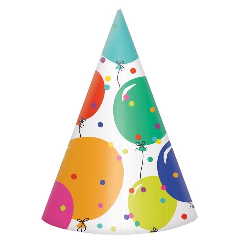 Cone Party Hats Balloons