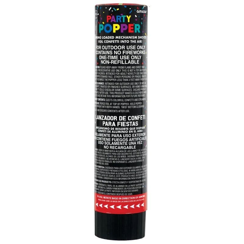 Confetti Poppers Blk Multi