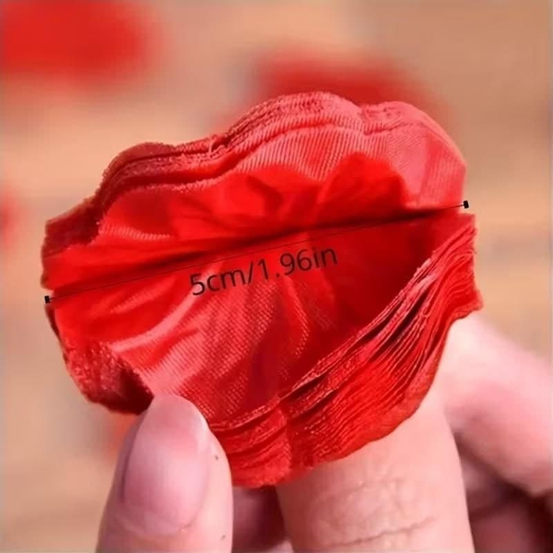 Confetti - Rose Petals, Red, Non-woven Fabric, 125pcs