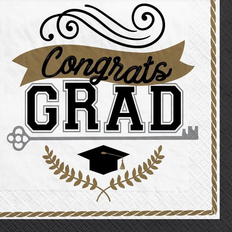 Congrats Grad Celebration Lunch Napkins 100ct