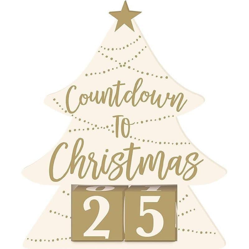 Countdown To Christmas Sign