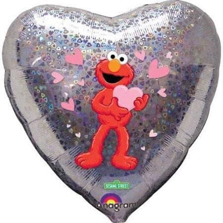18" Elmo With Hearts Foil