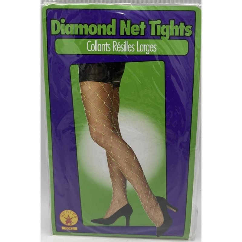 Diamond Net Tights Green