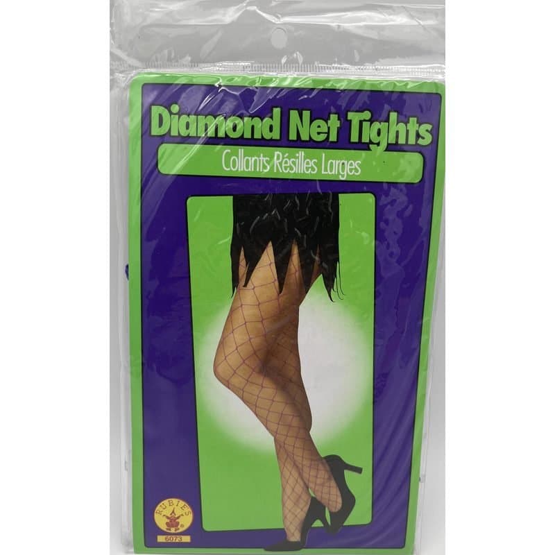 Diamond Net Tights Purple