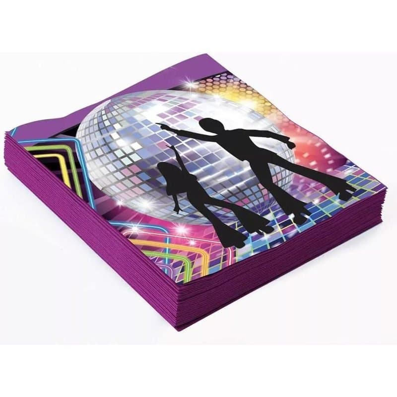 Disco Party Lunch Napkins 16ct