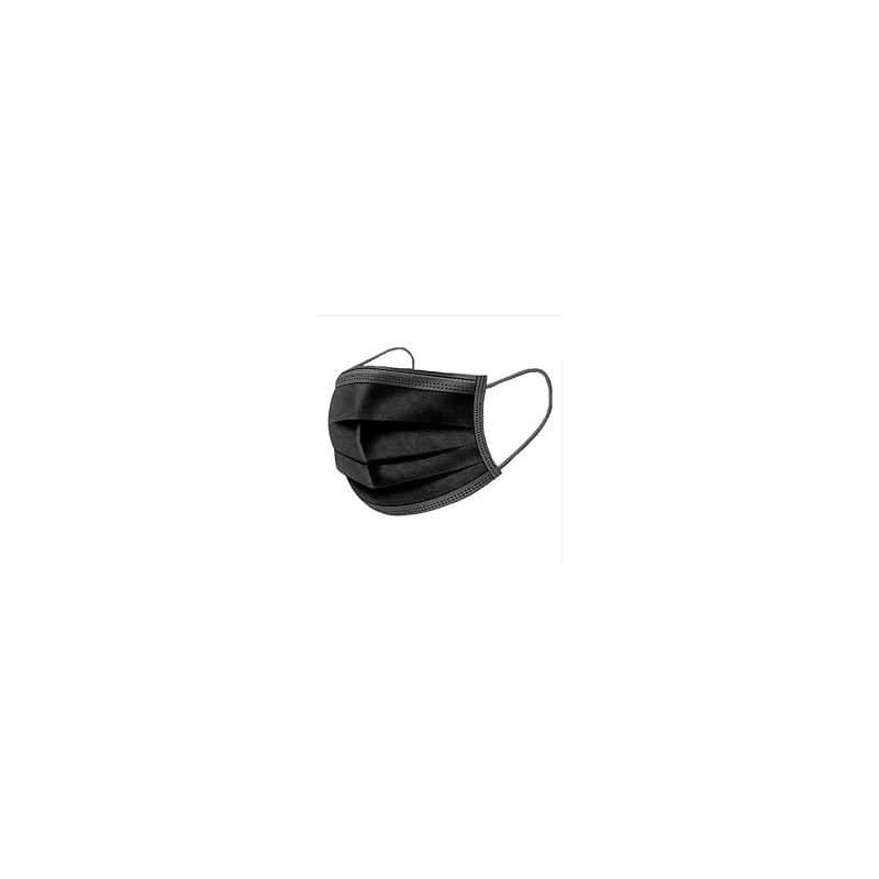 Disposable Black Face Masks 50 pk