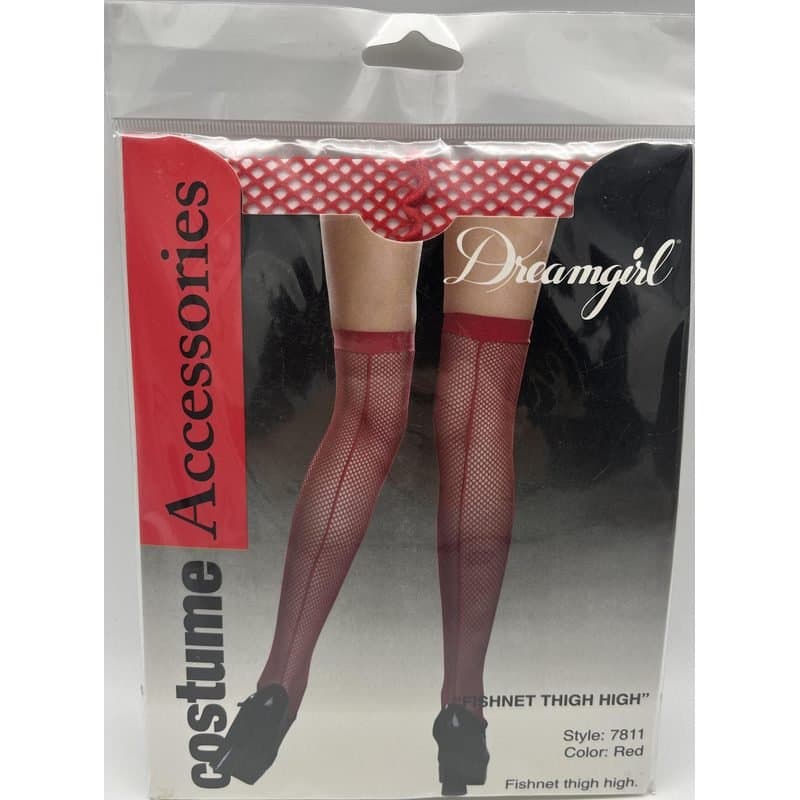 Dreamgirl Red Fishnets