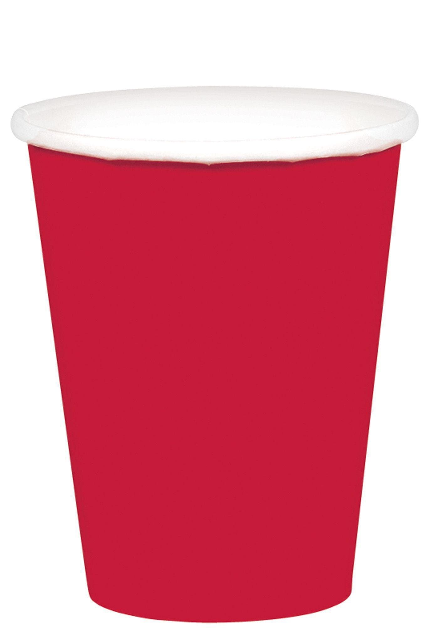 9oz Paper Cup - Ruby Red, 8ct.