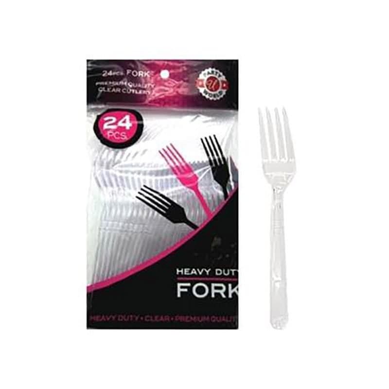 Forks Heavy Duty Clear 24ct