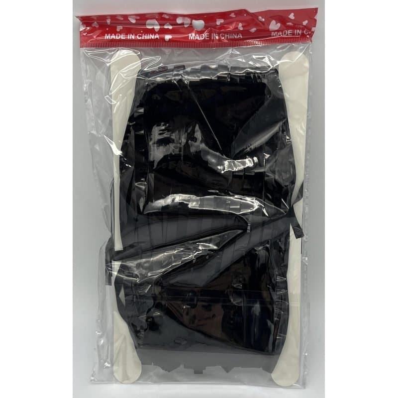 Black Fringe Curtain, 1m x 2.5m, 1pc