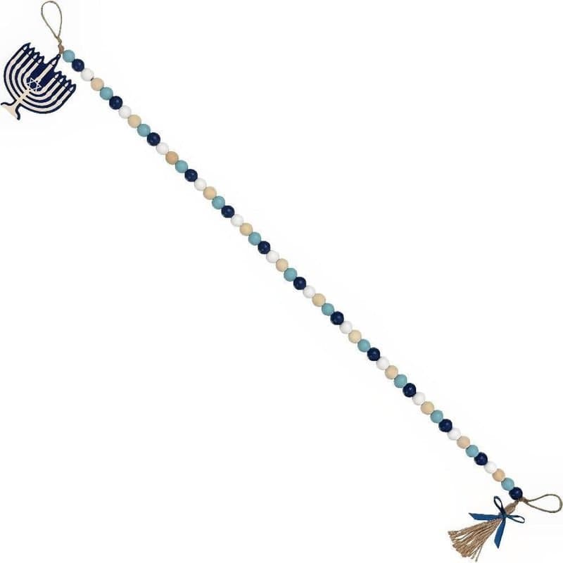 Garland - Hanukkah Wood Bead Garland 36"