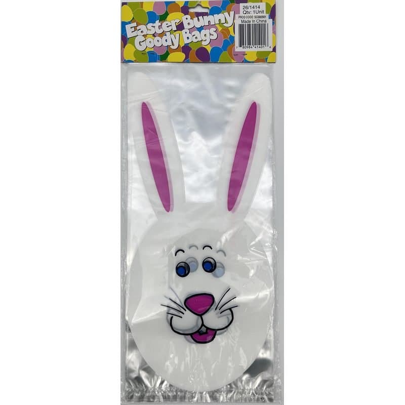 Gift Bag - Easter Bunny Goody Bags, 12ct, 11.5" x 5"