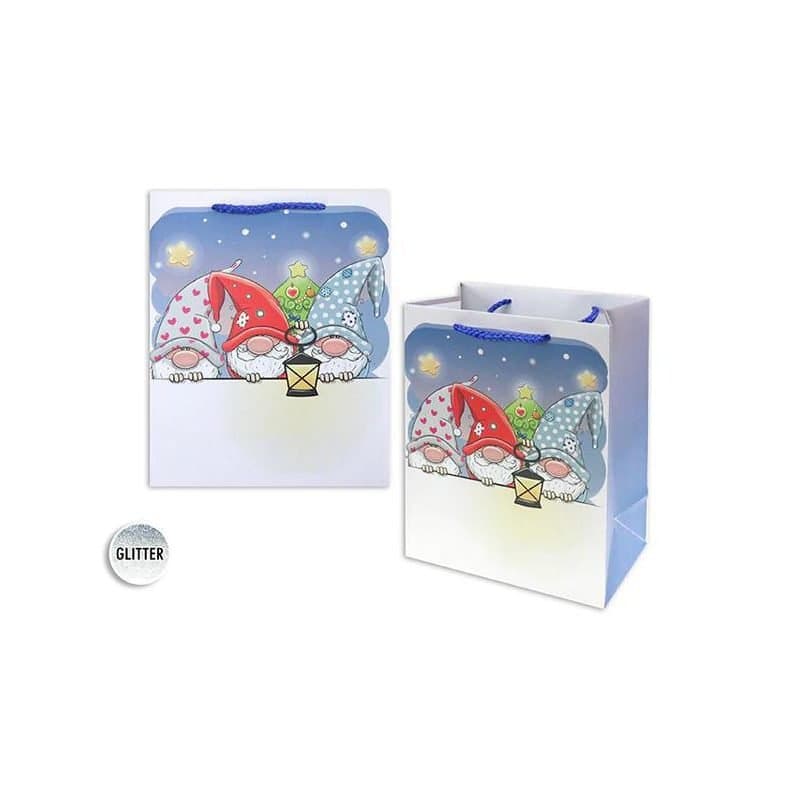 Gift Bag - Gnomes, Christmas Gift Bags, 12.7"x10.2"x5"