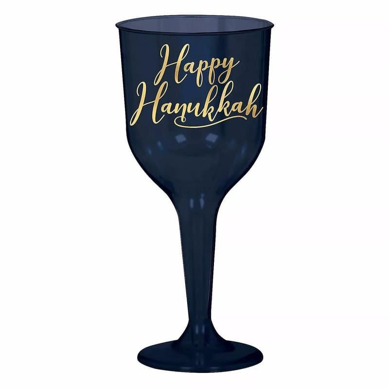 Glasses - Hanukkah Wine Glasses 8ct