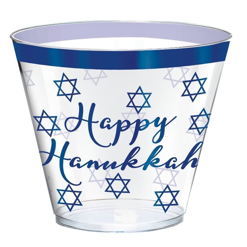 Glasses - Happy Hannukah Glasses 30 Pk