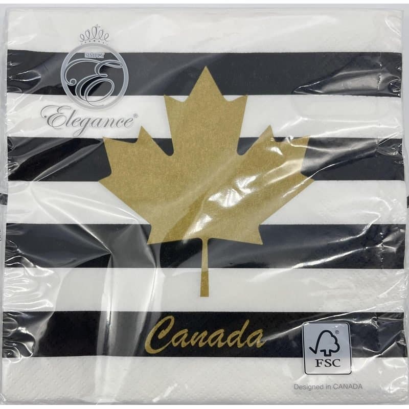 Gold Maple Leaf Canada - Lunch Napkin 20ct
