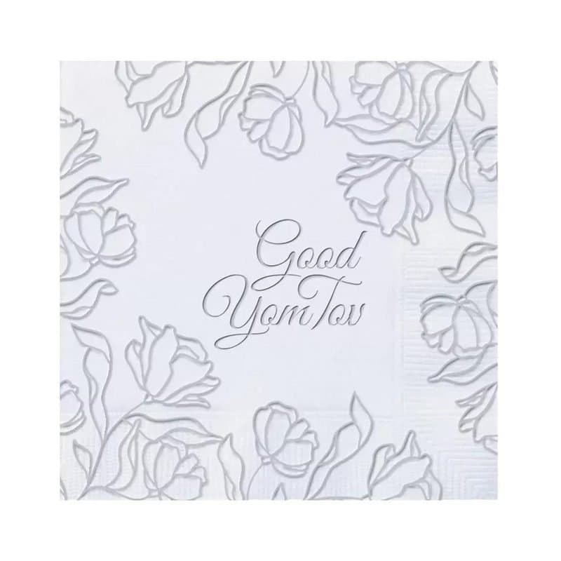 Good Yom Tov Lunch Napkins Silver 16ct