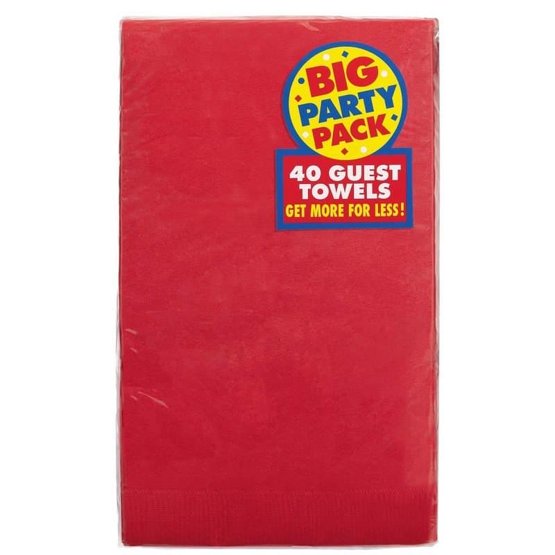 Guest Towels Apple Red 40ct
