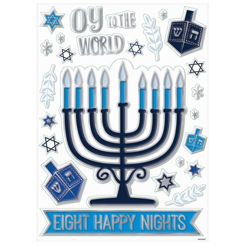 Hannukkah Window Decorations 25ct