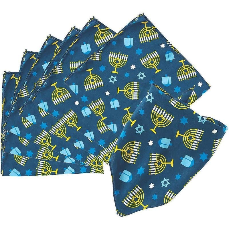 Hanukkah Fun Bandana 18"x18"