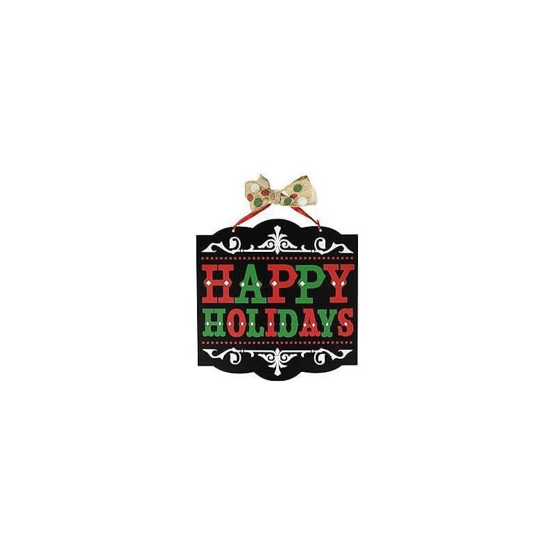 Happy Holidays Sign - Artificial Wood