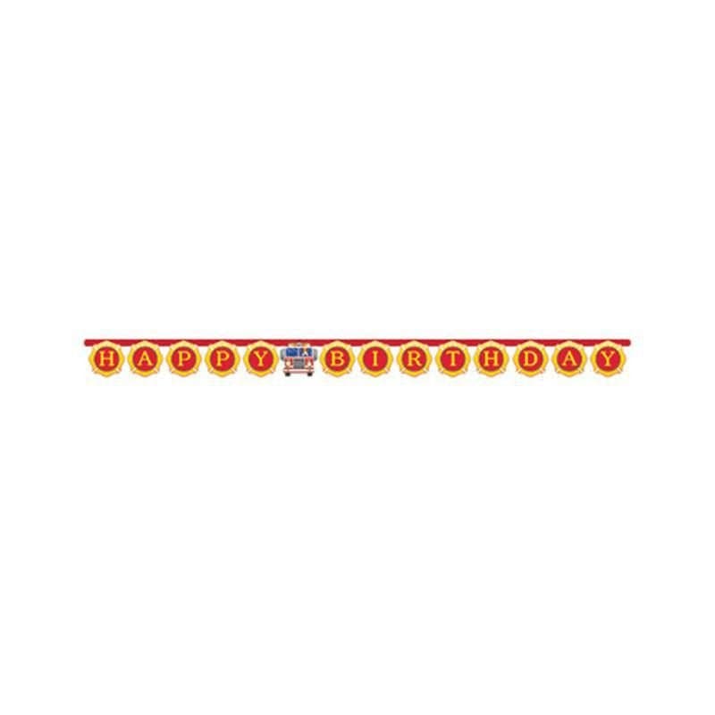 HBD Fire Truck Jointed Banner