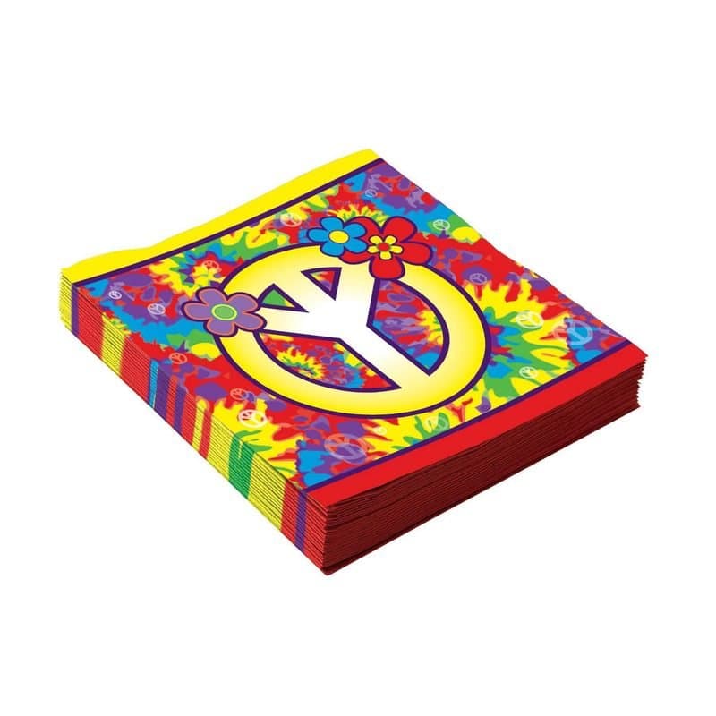HIPPIE / PEACE Lunch Napkins 16ct